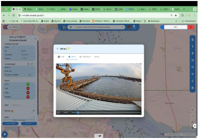 Monitoring dermaga dan fasilitas bongkar muat